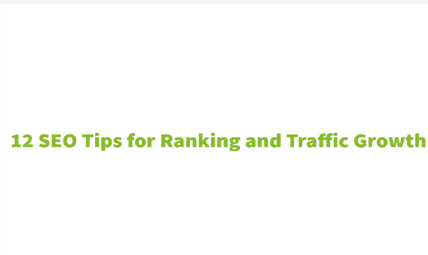 12 SEO Tips for Ranking and Traffic Growth